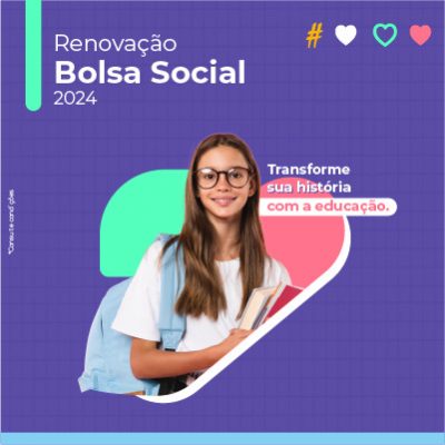 EDUCAÇÃO BÁSICA - RENOVAÇÃO BOLSA SOCIAL 2023 - BANNER MOBILE