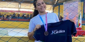 Estudante do Colégio Católica Padre de Man conquista 3º lugar no Judô durante o JEMG 2025