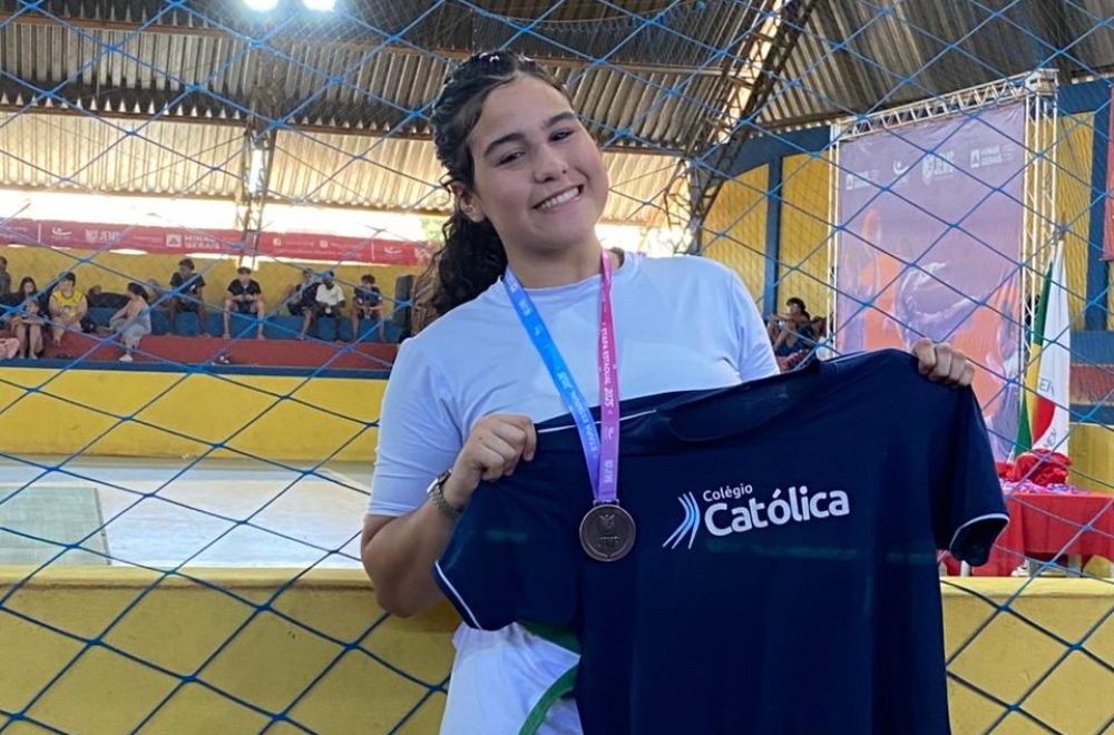 Estudante do Colégio Católica Padre de Man conquista 3º lugar no Judô durante o JEMG 2025