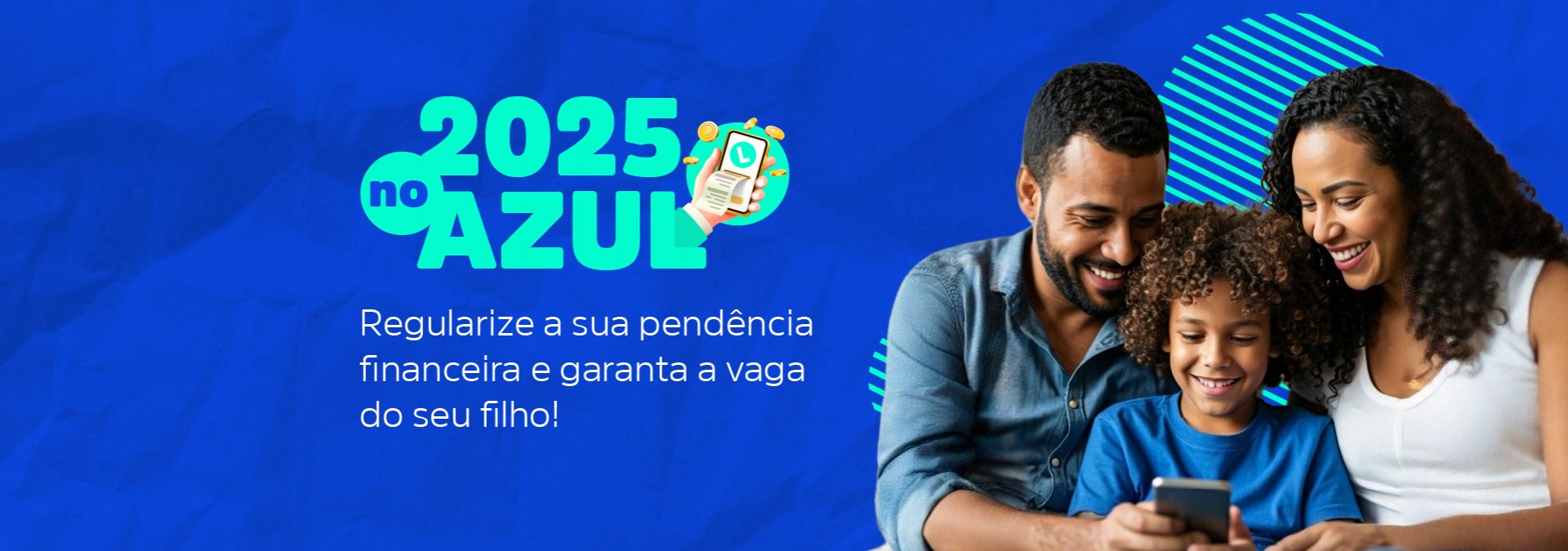 COMECE O ANO NO AZUL BANNER PORTAL DO ALUNO